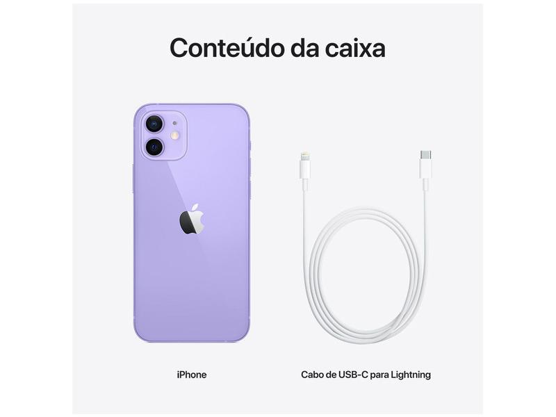 iPhone 12 Apple 64GB Roxo Tela 6,1” 12 MP iOS - iPhone 12
